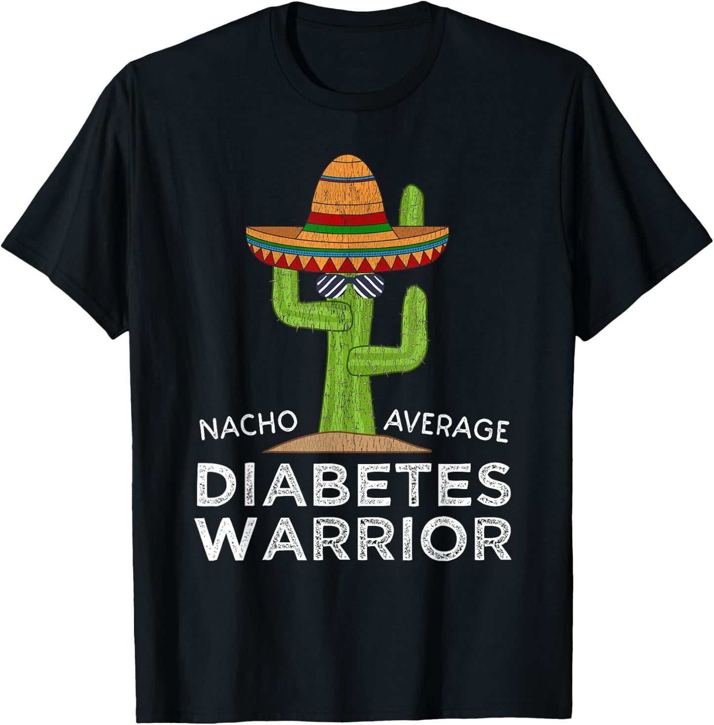 Fun Diabetic Awareness Support | Funny Diabetes Warrior T-Shirt - T-Shirt | Black