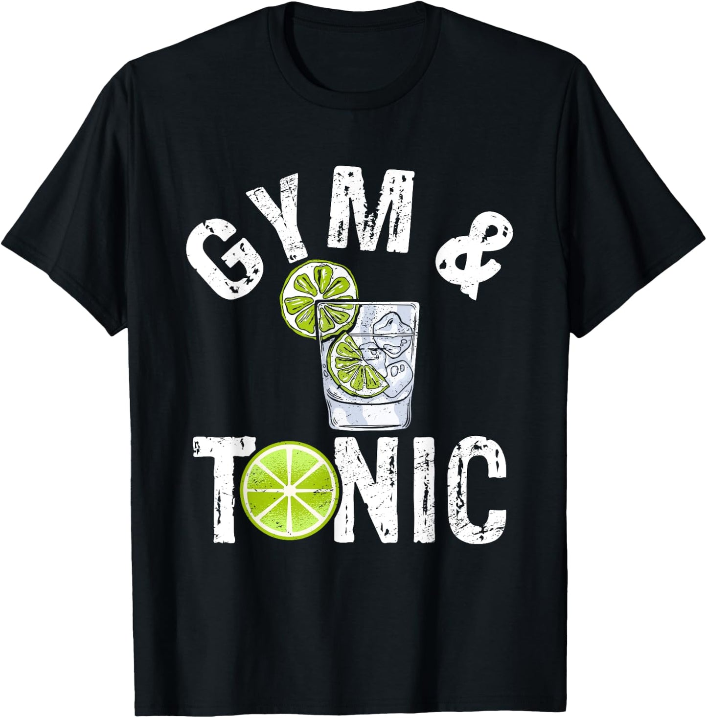 Gym And Tonic Fitness Exercise Workout Bodybuilder T-Shirt - T-Shirt | Black