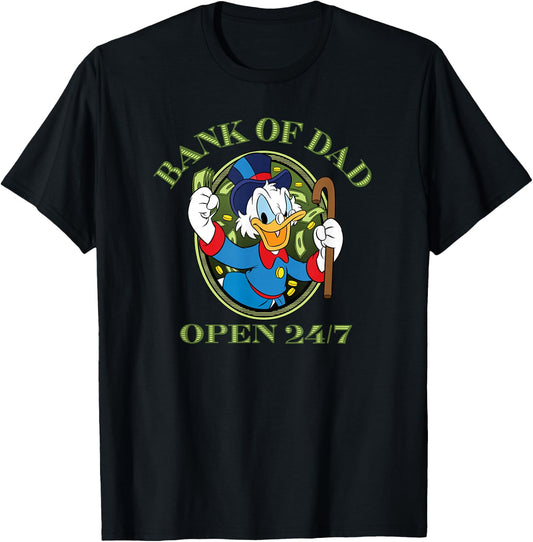 DuckTales Scrooge McDuck - Bank of Dad T-Shirt - T-Shirt | Black