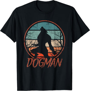 Michigan Dogman Cryptid Society Werewolf Monster T-Shirt - T-Shirt | Black