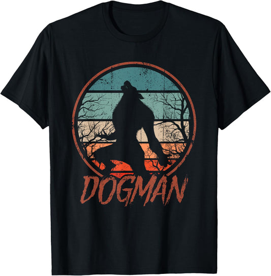 Michigan Dogman Cryptid Society Werewolf Monster T-Shirt - T-Shirt | Black