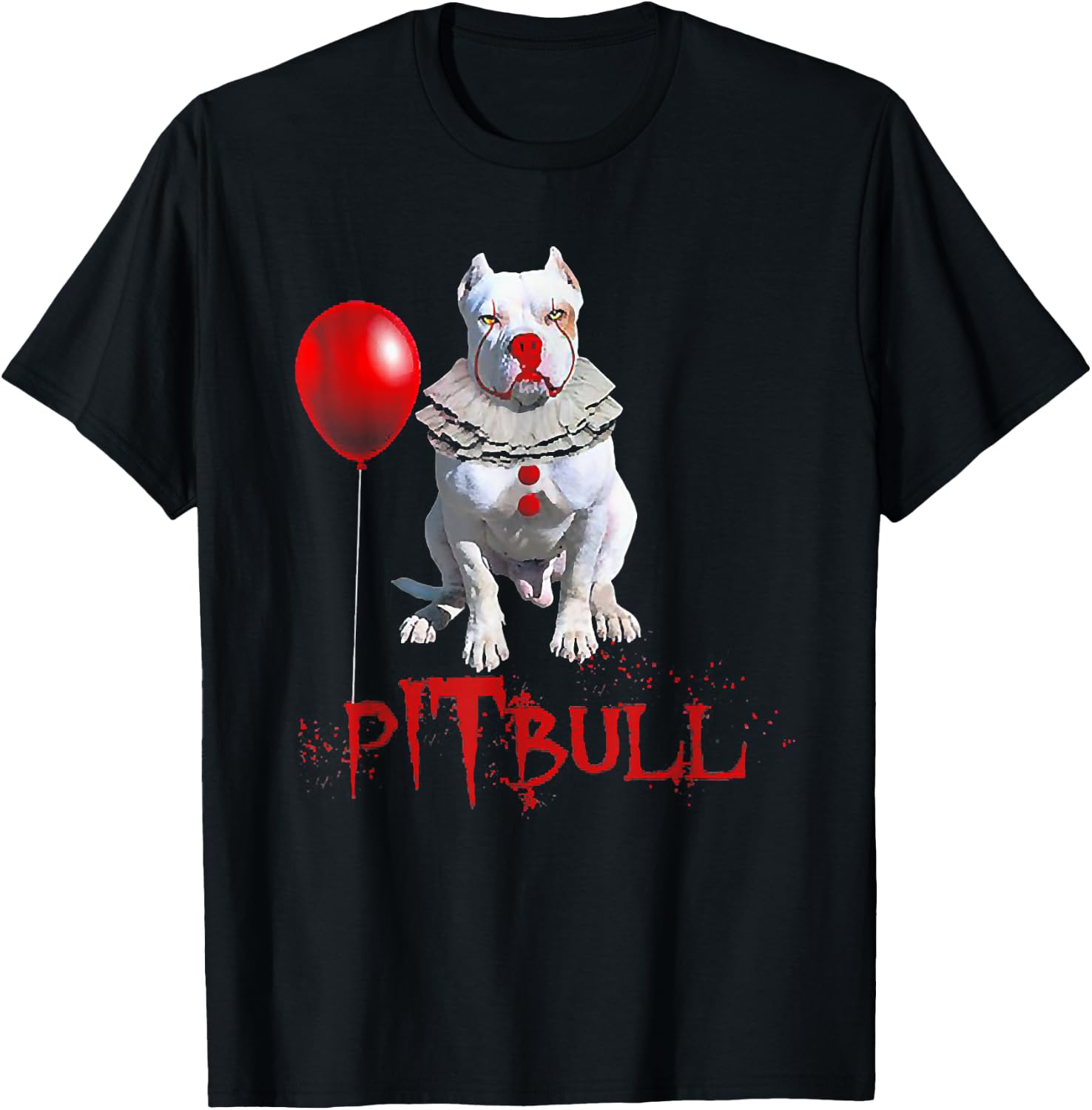 Pitbull Horror Movie Halloween Custome T-Shirt - T-Shirt | Black