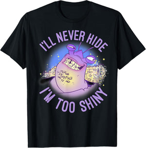 Disney Moana Tamatoa I'll Never Hide I'm Too Shiny Portrait T-Shirt - T-Shirt | Black
