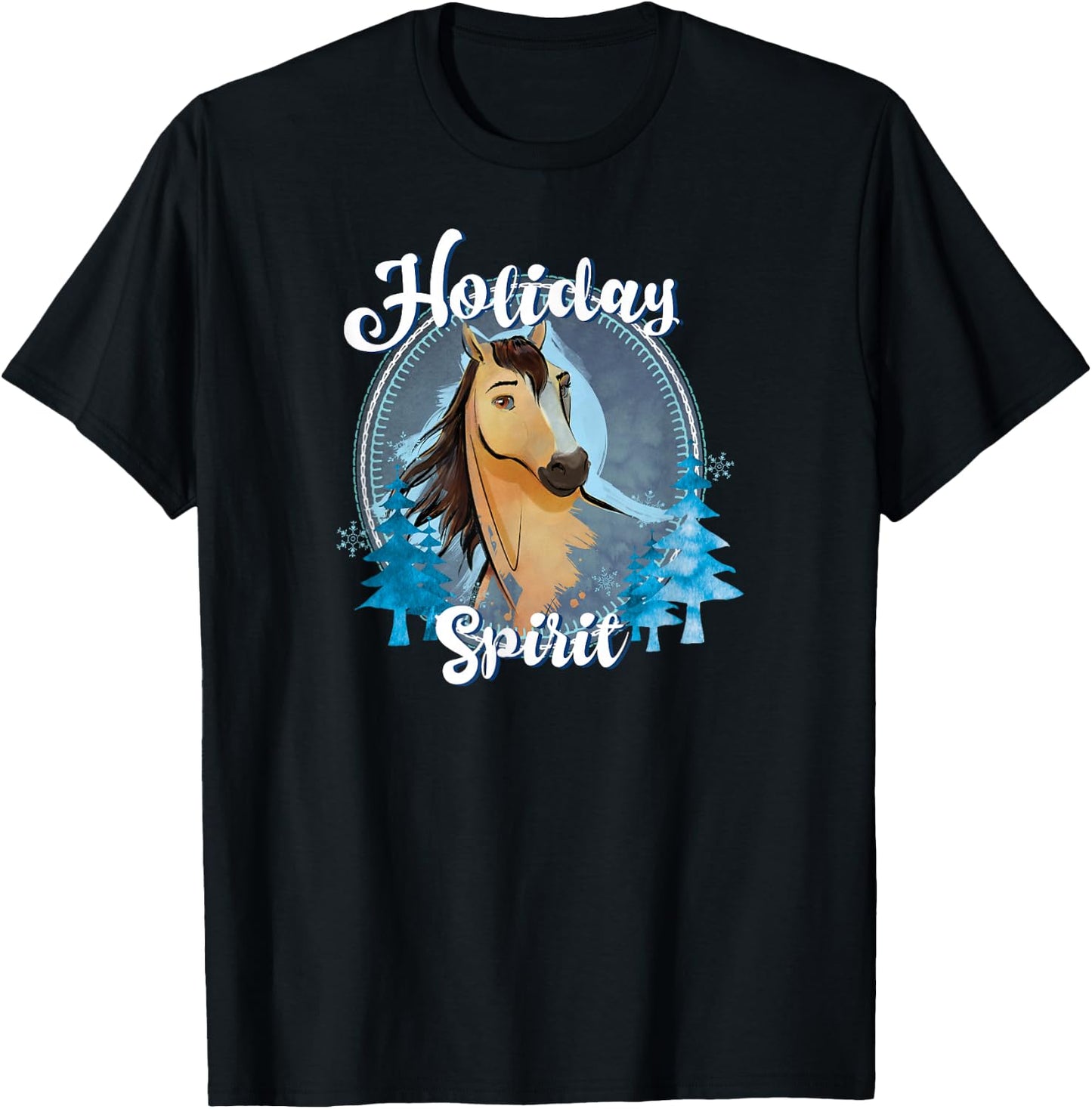 Spirit Riding Free - Holiday Spirit T-Shirt - T-Shirt | Black