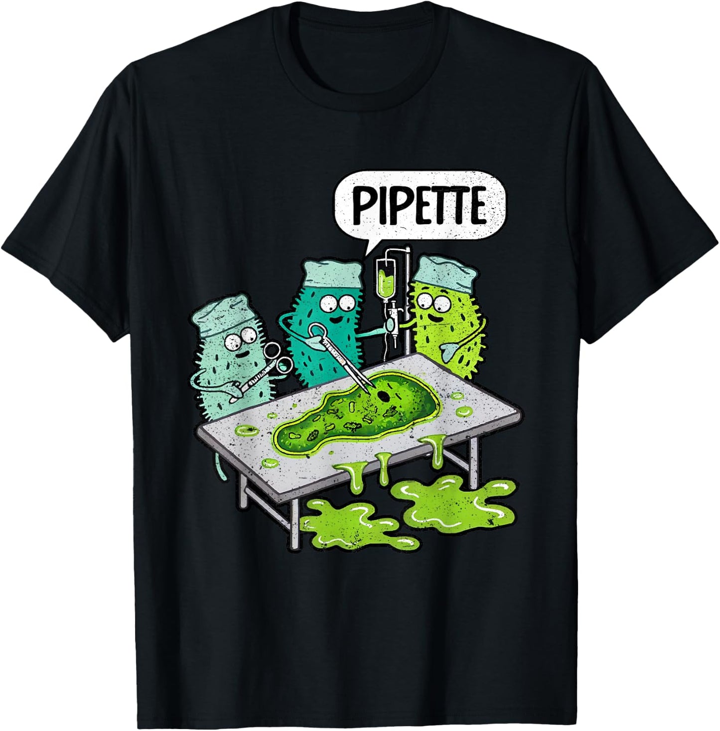 Microbiologist Gifts & Microbiology Lab -Adult Black Small Short Sleeve Classic Fit Modern Fun Microbiology Lab Scientist T-Shirt - T-Shirt | Black