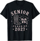 Western Class of 2027 Girls Senior 27 Graduation T-Shirt - T-Shirt | Black