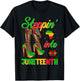 Stepping Into Juneteenth Like My Ancestors High Heel Women T-Shirt - T-Shirt | Black