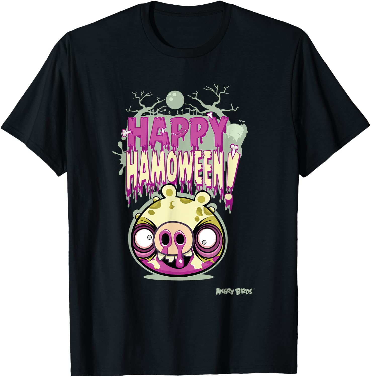 Angry Birds Happy Halloween Official Merchandise T-Shirt - T-Shirt | Black