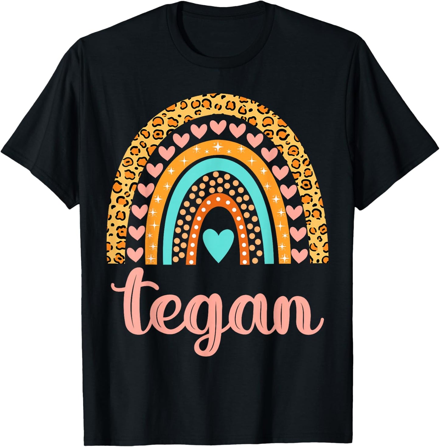 Tegan Tegan Name Birthday Shirt Gift T-Shirt - T-Shirt | Black