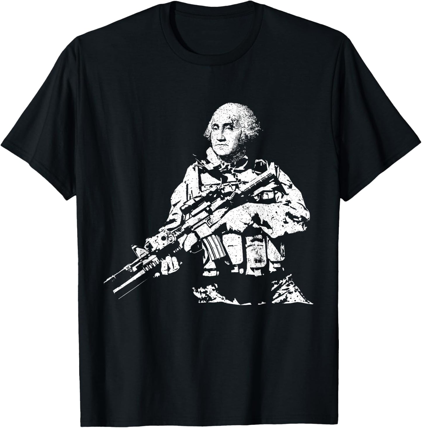 Presidential Commandos George Washington Funny Tactical T-Shirt - T-Shirt | Black