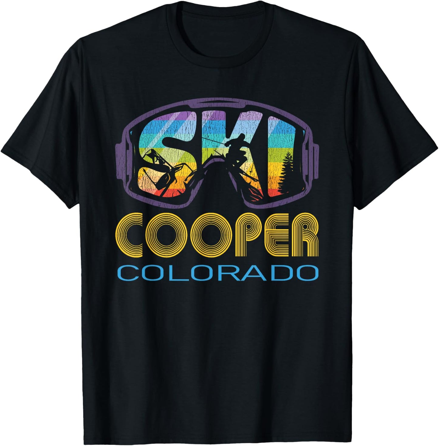 Ski Cooper Colorado Skiing Vacation T-Shirt - T-Shirt | Black