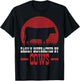Easily Distracted By Cows Cow Owners Cow Farmers Cow Lovers T-Shirt - T-Shirt | Black