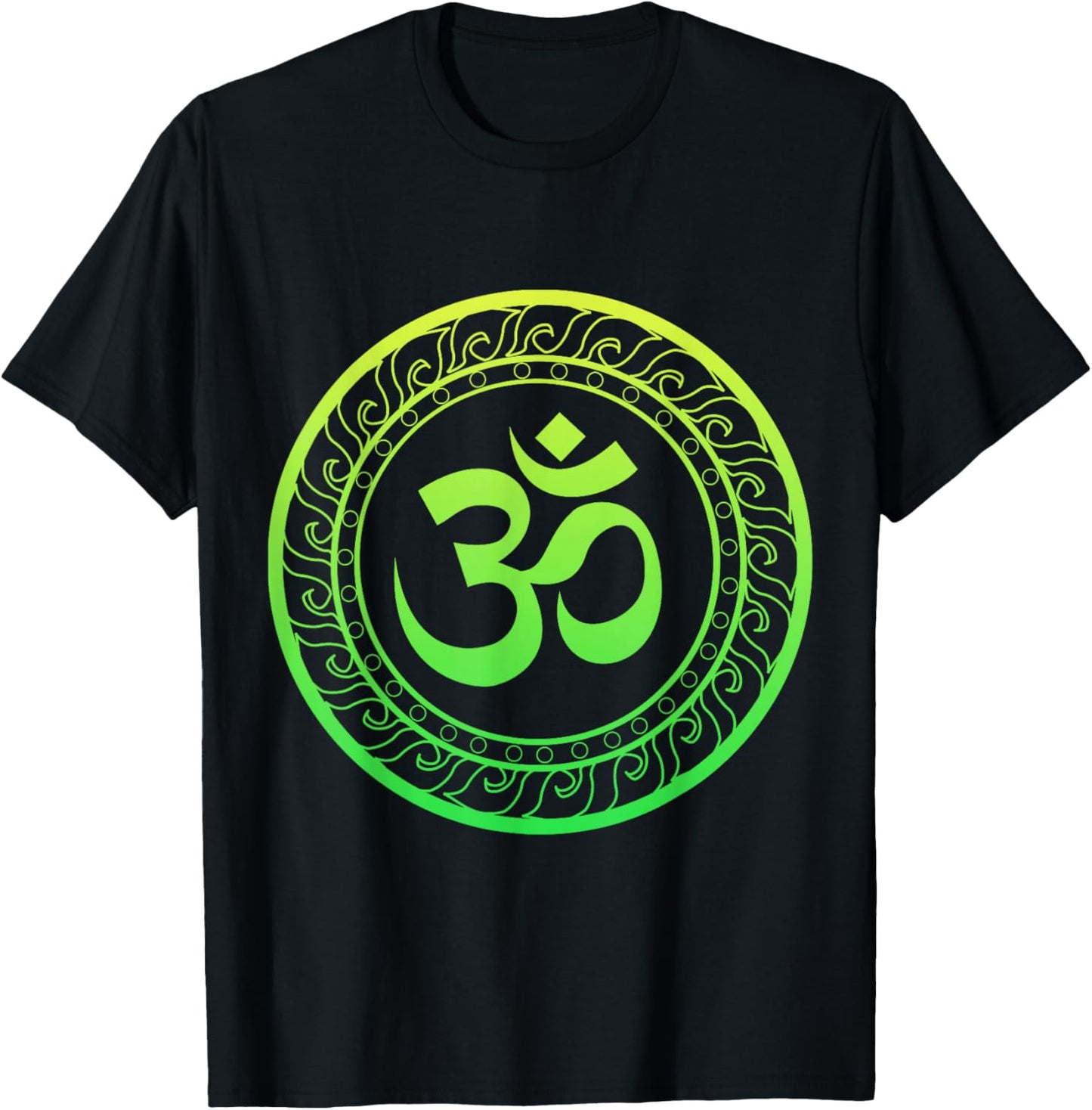 Om Ohm Aum Buddhism Symbol Yoga Sanskrit T-Shirt - T-Shirt | Black
