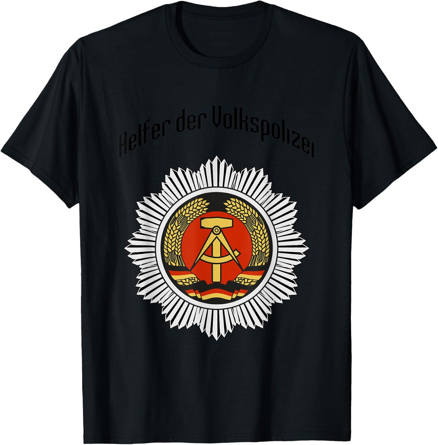 GDR Germany NVA USSR Berliner military T-Shirt - T-Shirt | Black