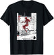Junji Ito Popping Out of Skin Black, White, & Red T-Shirt - T-Shirt | Black