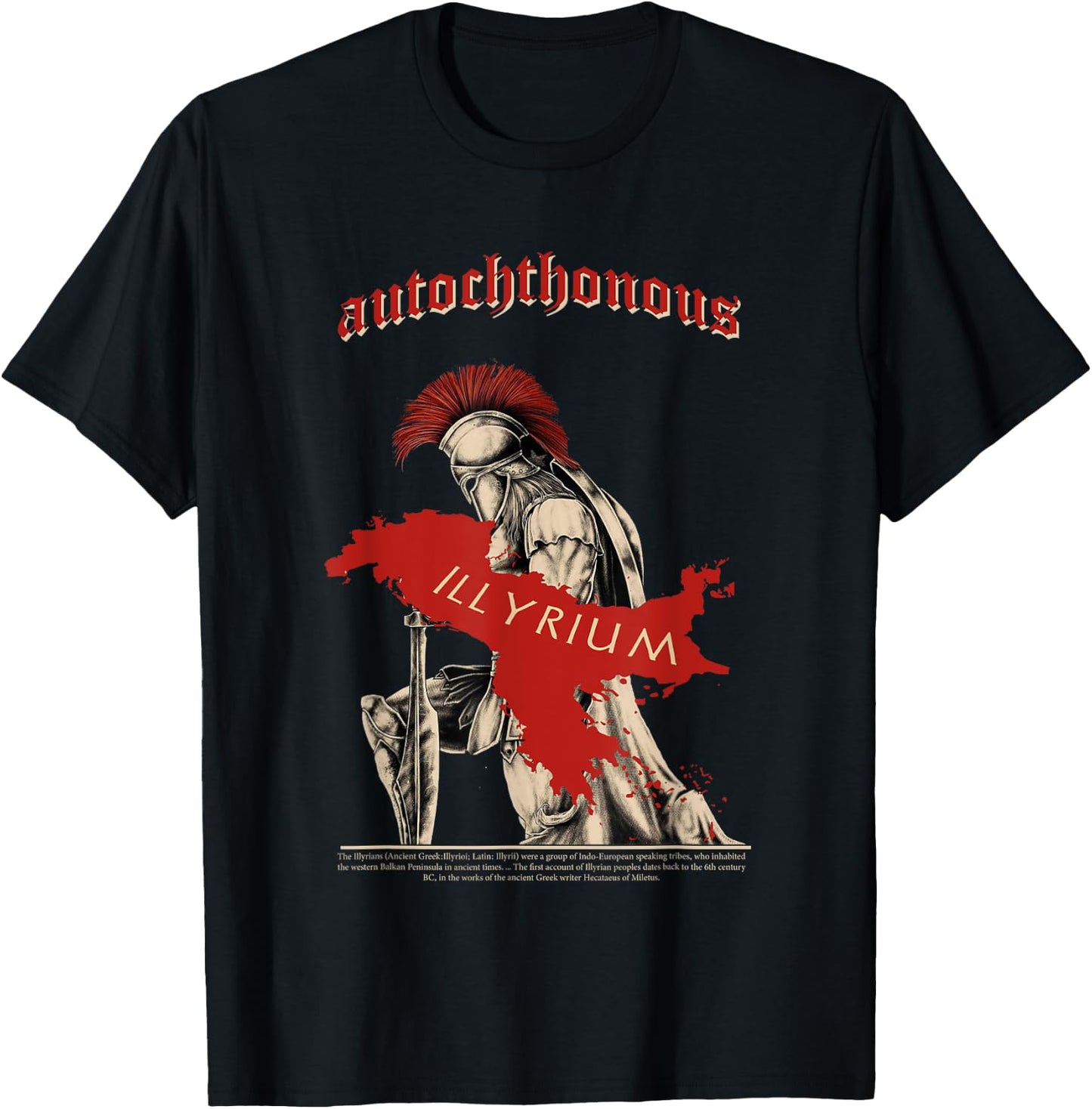 Illyrians Autochthonous Land T-Shirt - T-Shirt | Black