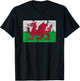Vintage Welsh Flag Of Wales Souvenir T-Shirt - T-Shirt | Black