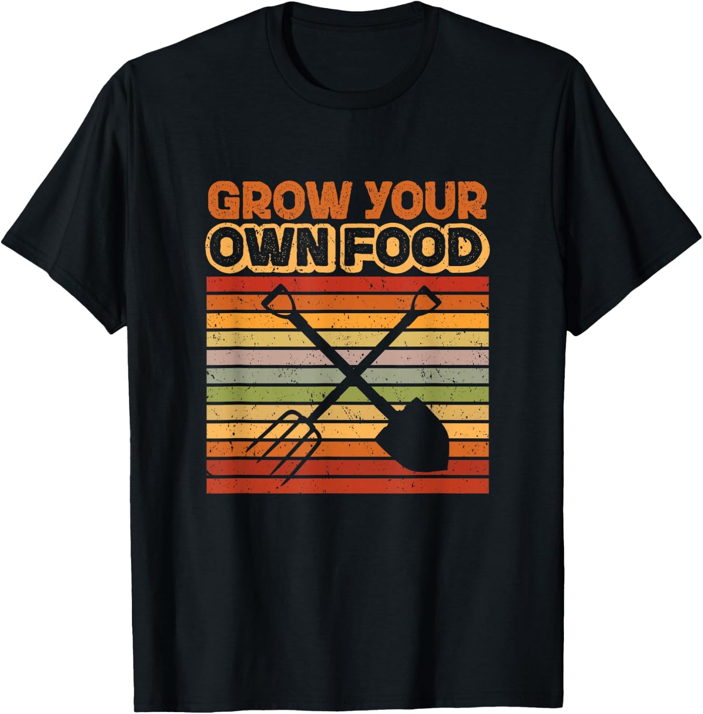 Gardener Gardening garden trees plants grow your own food T-Shirt - T-Shirt | Black