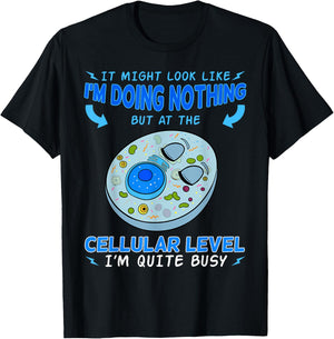 Cellular Biology Science Cytologist Cell Microbiologist Busy T-Shirt - T-Shirt | Black