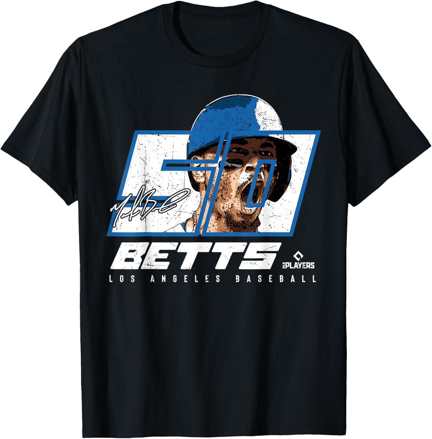 Mookie Betts - Silhouette Los Angeles MLBPA T-Shirt - T-Shirt | Black