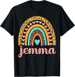 Jemma Jemma Name Birthday Shirt Gift T-Shirt - T-Shirt | Black