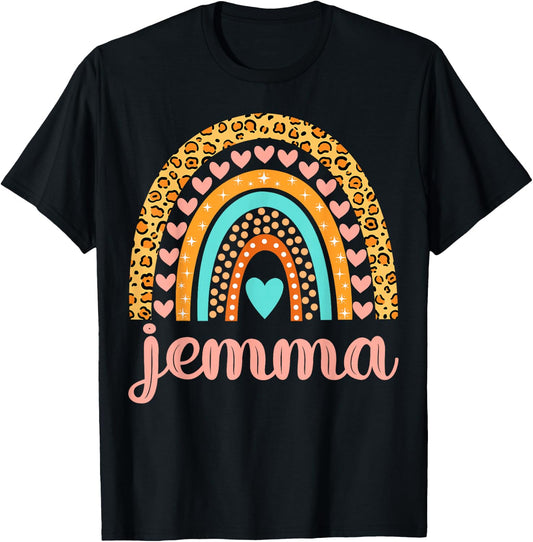 Jemma Jemma Name Birthday Shirt Gift T-Shirt - T-Shirt | Black