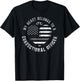 Correctional Officer Girlfriend Wife Heart American Flag T-Shirt - T-Shirt | Black