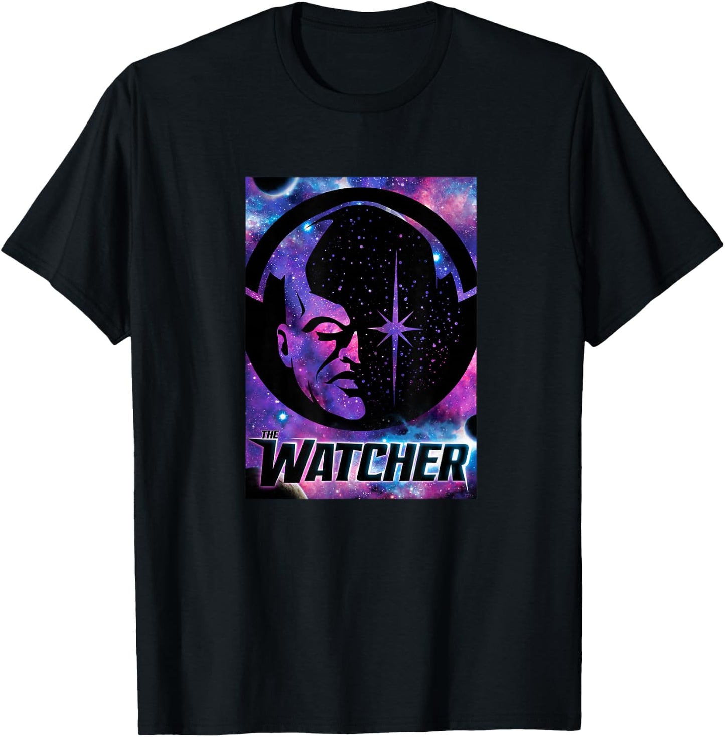 Marvel What If Watcher Galactic Poster T-Shirt - T-Shirt | Black
