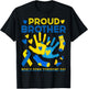 Proud Brother T21 World Down Syndrome Awareness Day Ribbon T T-Shirt - T-Shirt | Black