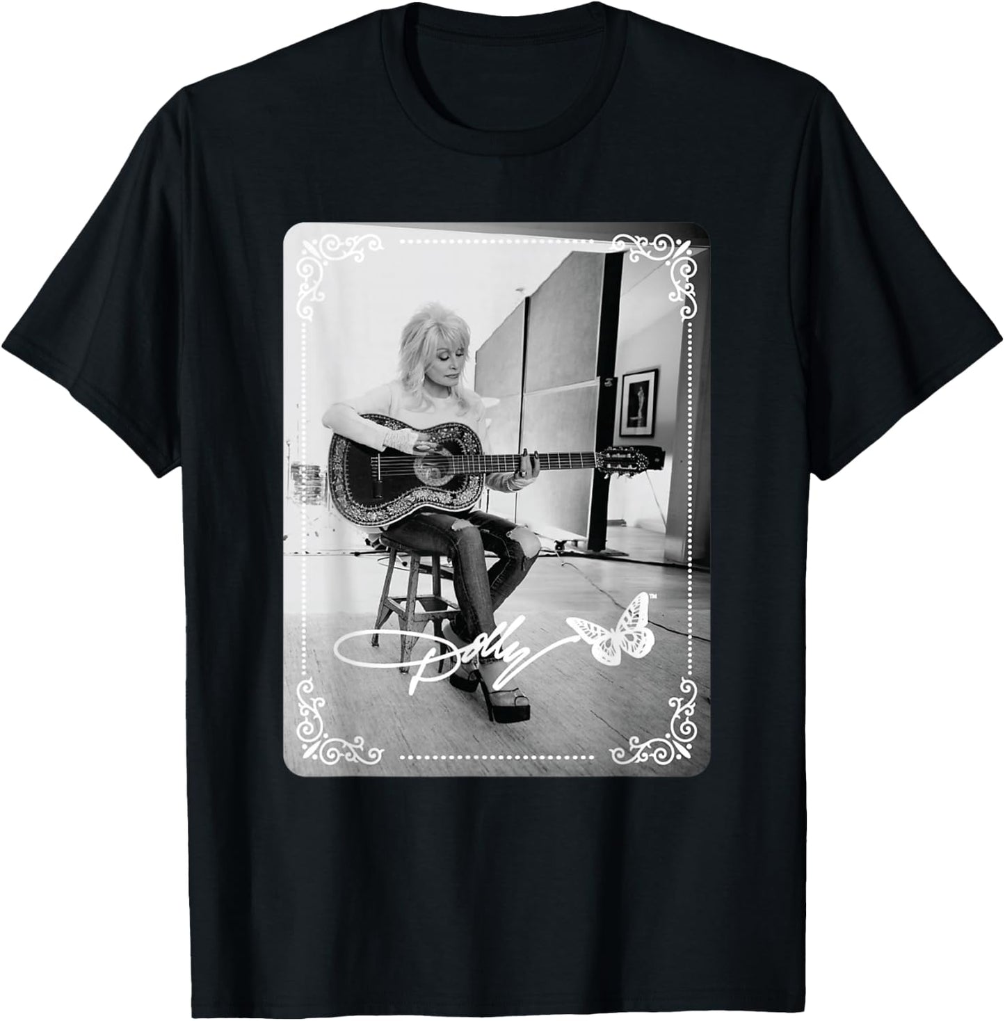 Dolly Parton in the Studio T-Shirt - T-Shirt | Black
