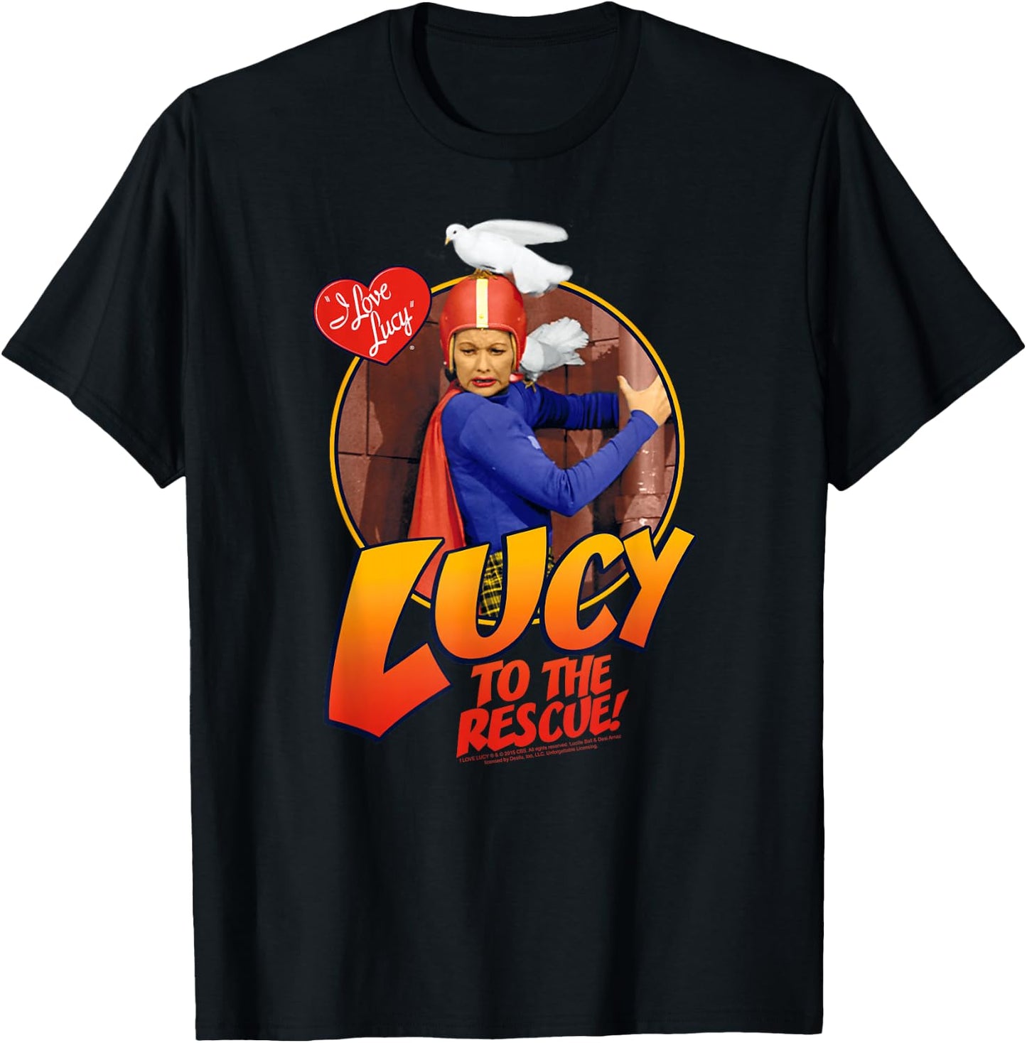 I Love Lucy To The Rescue T-Shirt - T-Shirt | Black