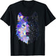 Splash Art Wolf Lover T-Shirt - T-Shirt | Black