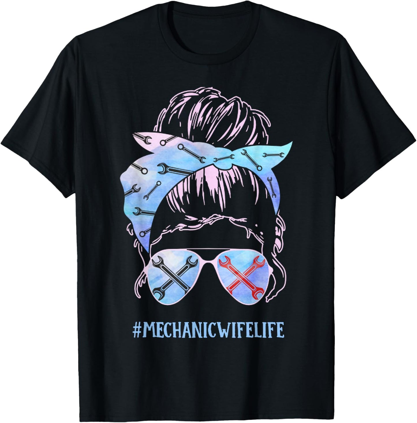 Mechanic Wife Life T-Shirt - T-Shirt | Black