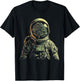 Astronaut Tree Art Space Nature Astronaut T-Shirt - T-Shirt | Black
