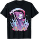 Pastel Goth Creepy Death Grim Reaper Kawaii Occult Menhera Small T-Shirt - T-Shirt | Black