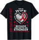 Her Fight Is My Fight Wife Multiple Myeloma Ribbon Graphic T-Shirt - T-Shirt | Black