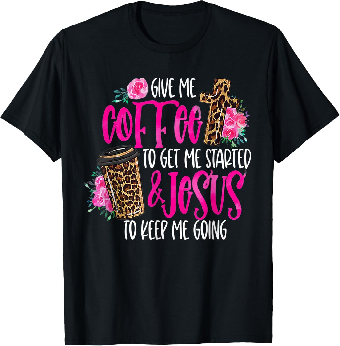 Coffee and Jesus Women's Misses Plus Size Teacher T-Shirt - T-Shirt | Black
