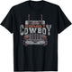Asphalt Cowboy Cool Truck Driver Design Trucker T-Shirt - T-Shirt | Black