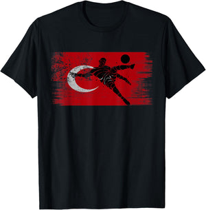 Turkey Soccer Turkish Football Turk futbol team T-Shirt - T-Shirt | Black