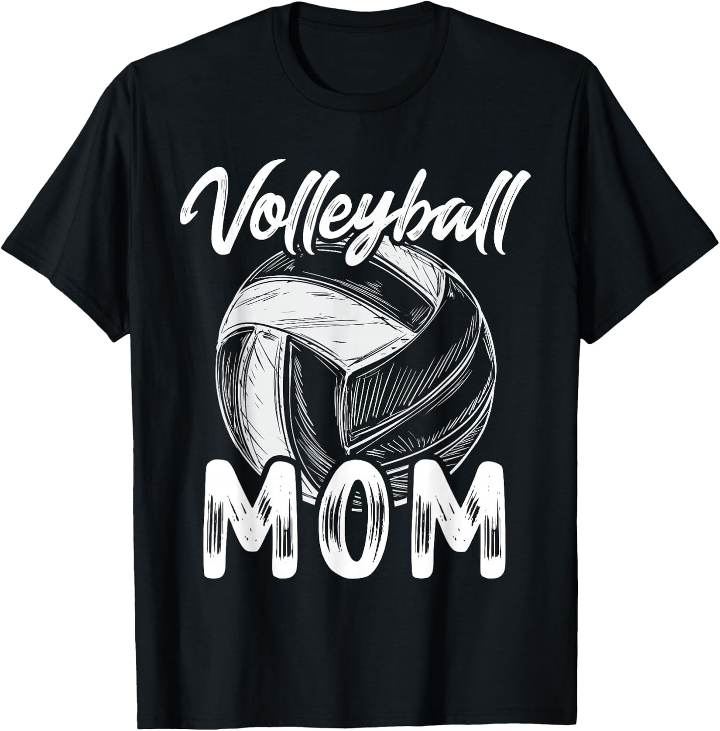 Volleyball Mom Family Matching Players Team Mommy T-Shirt - T-Shirt | Black