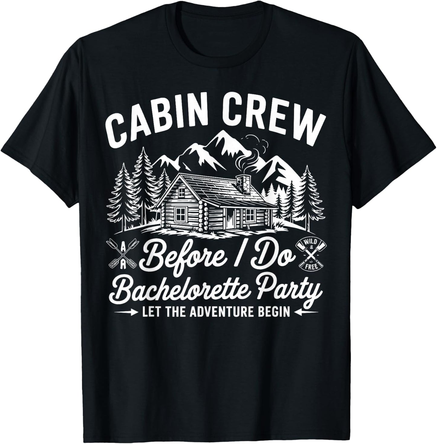 Cabin Crew Before Camp Bach Bachelor T-Shirt - T-Shirt | Black