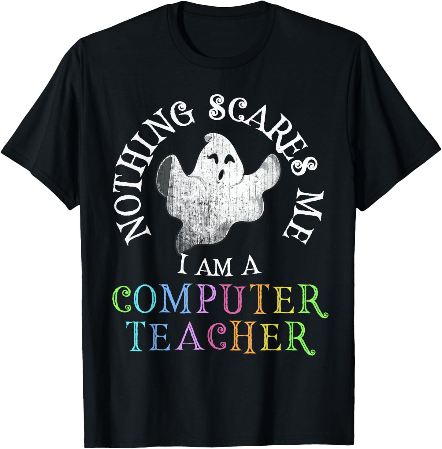 This Is My Spooky COMPUTER TEACHER Costume Don't Scare Me T-Shirt - T-Shirt | Black