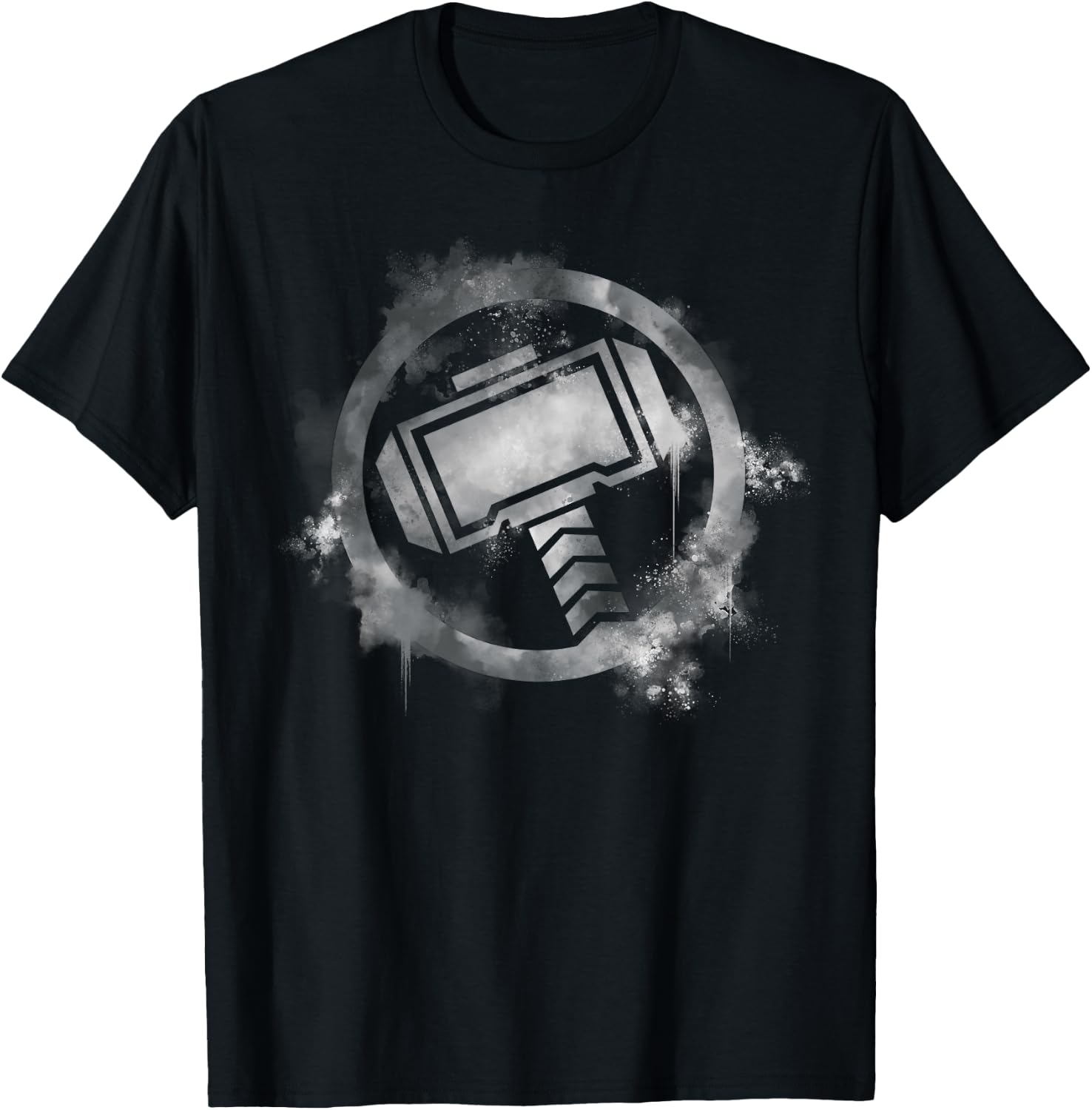 Marvel Avengers Endgame Thor Spray Paint Logo T-Shirt - T-Shirt | Black