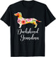 Dachshund Grandma Funny Doxie Lover Grandmother Novelty Gift T-Shirt - T-Shirt | Black