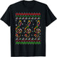 Music Note Christmas Ugly Sweater Musical Teacher T-Shirt - T-Shirt | Black