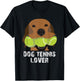 Dog tennis lover tennis balls Women Girls Kids T-Shirt - T-Shirt | Black