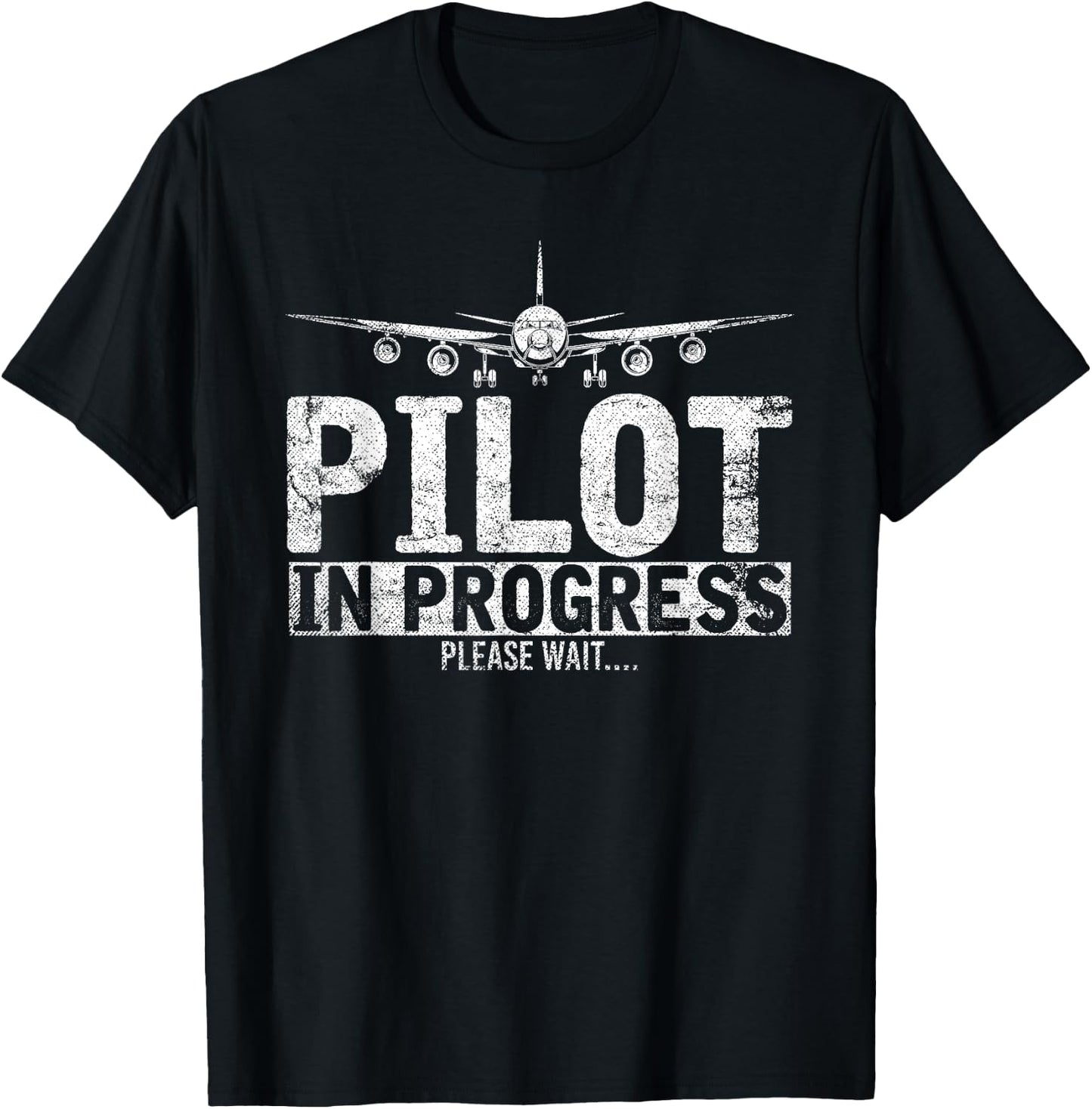 Pilot in Training Please Wait Funny Gift Pilot T-Shirt - T-Shirt | Black
