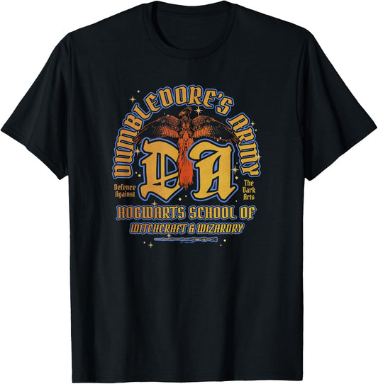 Harry Potter Fawkes Dumbledore's Army T-Shirt - T-Shirt | Black