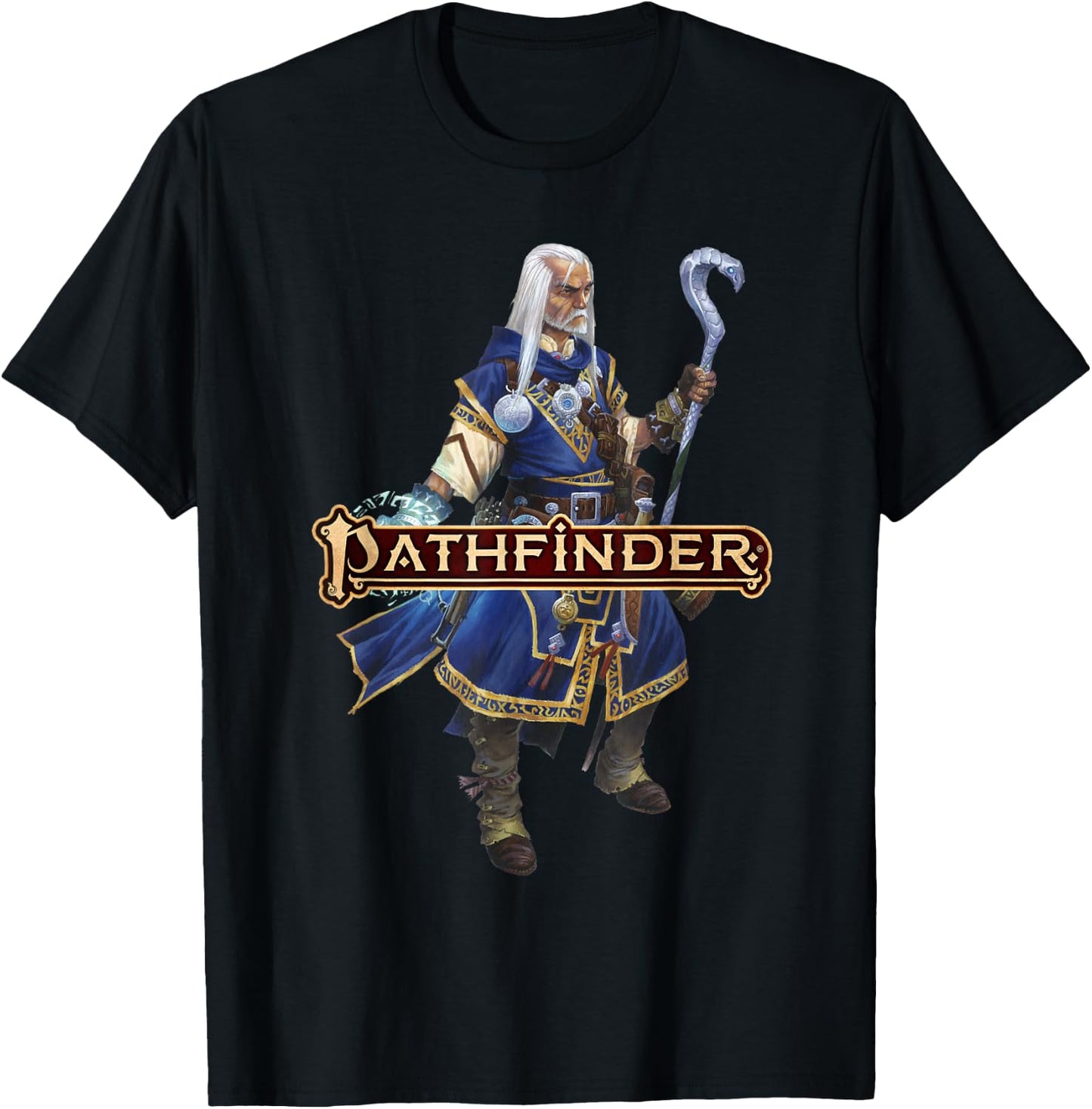 Pathfinder: Ezren the Wizard T-Shirt - T-Shirt | Black