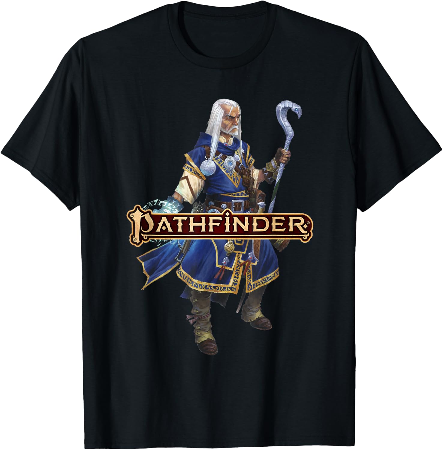 Pathfinder: Ezren the Wizard T-Shirt - T-Shirt | Black